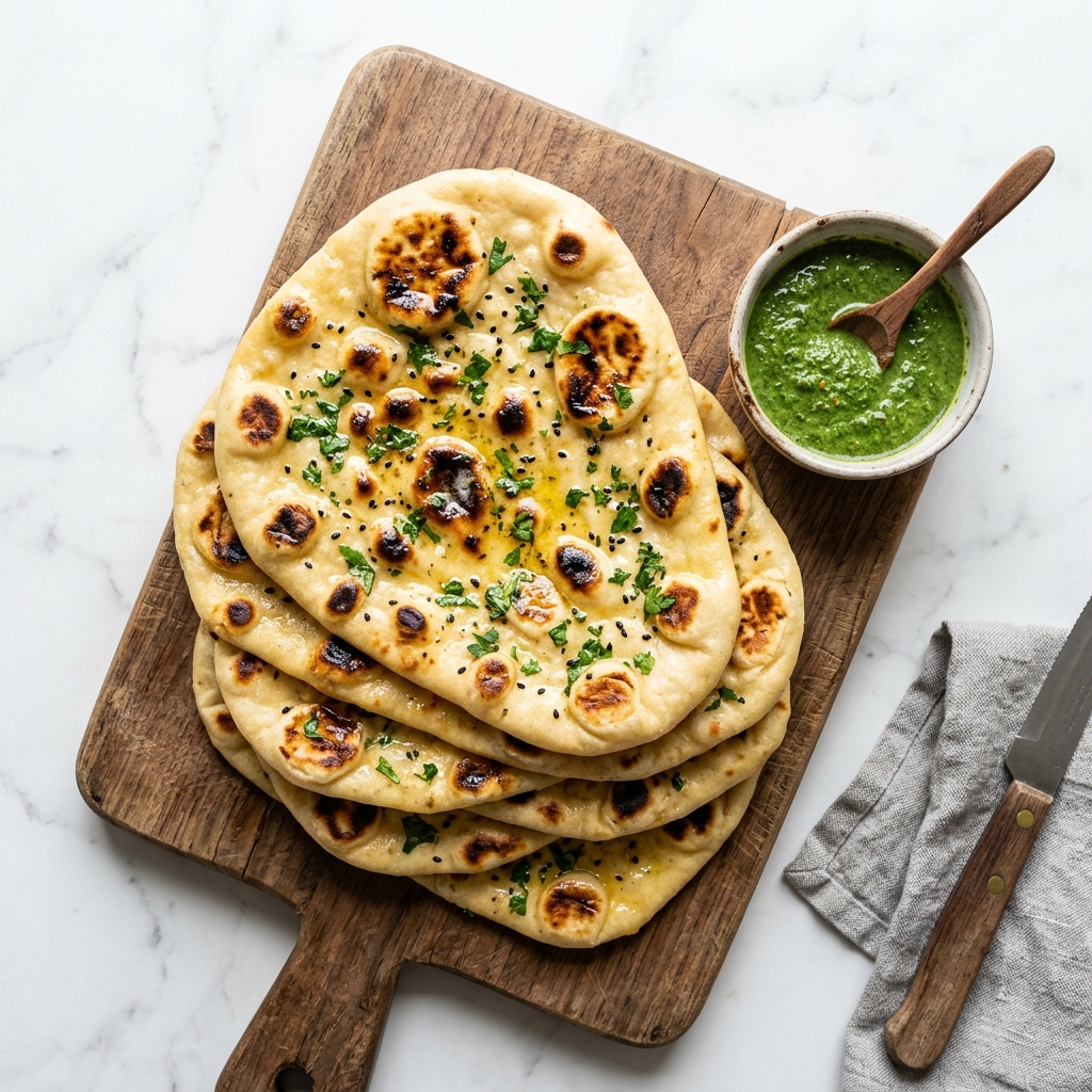 Fresh Tawa Naan Stack